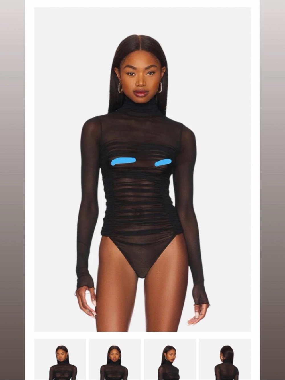 Free People Under It All Bodysuit in Black